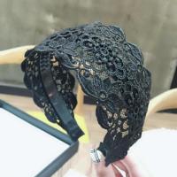 叶子款黑色 夏季发卡中年压发发箍宽边头箍女气质妈妈款宽发带遮白发头饰帽子