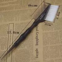 白毛 A2107两用透明灰染发刷 日式染发刷大号发廊专用染色梳多功能美发染发刷发型师专用染发梳