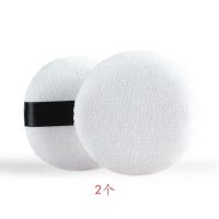 5.5厘米粉扑(2个) 带粉扑盒子爽身粉盒婴儿粉扑宝宝新生儿便携装痱子粉空盒子散粉盒