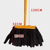 随机 32厘米小户型 家用老式平板尘推工厂大号排水物业车间商用棉线布条优质拖把