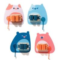 随机一款 [工厂自营]泡泡熊拖把架扫把卡座挂钩