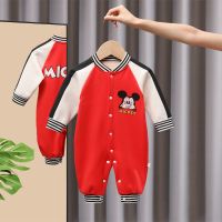 米奇红 59 宝宝婴儿加绒连体衣男宝秋冬初生儿春秋外出服新生儿哈衣连体睡衣