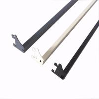 1.5卡口方管90厘米长一根 超市货架方管双支挂钩喷塑侵塑饰精品展示白色金属便利店方通