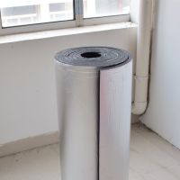 5mm厚压花铝+背胶1平米 橡塑隔热板防晒防冻阻燃耐高温隔热棉吸音棉自粘屋顶隔音隔热棉