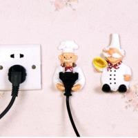 1个装随机发 插头挂钩壁挂强力贴粘胶壁挂架承重厨房电源收纳支架插座可爱粘钩