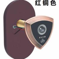 红铜色孔17门厚4.5-9cm 门铃猫眼二合一门镜金属防盗门猫眼通用带门铃猫眼一体家用防偷窥