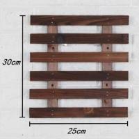 高30x宽25 防腐木墙上壁挂爬藤架庭院壁挂花架墙面装饰实木悬挂式墙壁花盆架