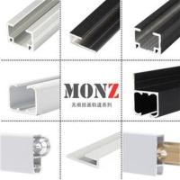 小L-2mm厚-银色-1米价格 挂画轨道吊轨画展挂画器挂镜线点击轨L型滑轮吊轮挂画导轨