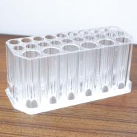 13*5.5*5.5cm 亚克力化妆刷盒透明26孔眉笔眼线笔收纳盒梳妆台彩妆刷置物盒