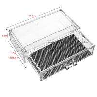 单层小抽屉1005-6 高品质光疗胶亚克力抽屉收纳盒文具饰品手帐吧唧谷子化妆品整理架