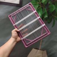 简约塑料框不注水坐垫32*24 长34*宽24*高2cm 铁管注水坐垫散热透气服装厂坐垫制衣厂员工椅垫板凳夏天冰凉坐垫