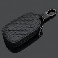 时尚黑色[头层牛皮] 通用无标 时尚真皮汽车钥匙包男女通用钥匙套大众日产别克哈佛奔驰宝马奥迪