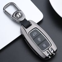 半包A智能款 圆弧单扣[深曜黑] 现代领动钥匙套瑞纳朗动ix25途胜ix35索纳塔八名图汽车钥匙包壳扣