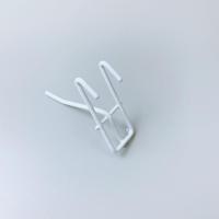 白色加粗挂钩5cm[20个装] 白色浸塑网钩宿舍墙上收纳架网格网片铁丝网超市挂钩饰品手机配件