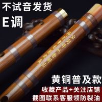 E调+五件套 [特惠]无接骨普及款 笛子初学自学横笛竹笛乐器专业演奏高档成年人F入门儿童二节箫笛D