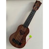 仿制爱心咖啡色35cm 尤克里里儿童小吉他它玩具可弹奏仿真中号初学者乐器琴音乐送拨片