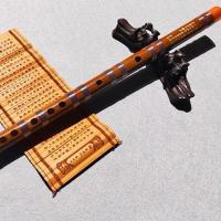 一节款棕色C调 笛子+配件+入门手册 笛子初学单插竹笛苦竹笛零基础初学笛入门笛子演奏吹奏横笛DEFG调