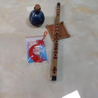 初学苦竹横笛 黄色 不加赠品 竖笛横笛特价苦竹成人儿童初学入门竹笛直笛单节笛子笛膜