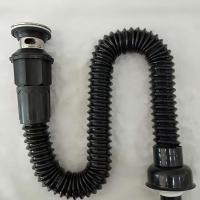 黑快接下水 横排下水洗脸盆防臭防堵下水管洗手盆池整套下水器面盆软管排水管