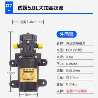 新虎跃大功率 虎跃12v直流增压泵隔膜泵自吸泵农用电动喷雾器电机高压洗车水泵