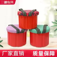 18高圆型塑料款(1个)海绵垫 泡沫凳子懒人凳大棚随身干活神器农用板凳小摘草莓采茶便携屁股墩