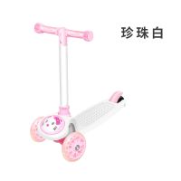 优雅白-普通轮/无礼品 滑板车儿童1-3-6-8-12岁可坐可滑宝宝三合一初学者踏板小孩溜溜车