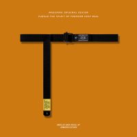 黑色—黄标 2.5CM宽度 110cm 帆布腰带男士潮ins女牛仔裤年轻人百搭潮牌裤带工装布料加长皮带