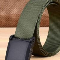 塑料扣头(军绿色)送三件套 均码 战术皮带工装裤腰带布料帆布军训多功能特种兵裤带合金扣裤带