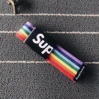 彩虹 帆布腰带女学生韩版百搭束腰裤带女牛仔布料裤腰带男ins自动扣潮