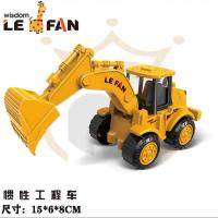 惯性挖土机 惯性工程车叉车模型儿童玩具车耐摔挖掘机男孩宝挖土机小能手玩具