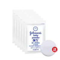70g*6包爽身粉[送粉扑] 强生婴儿爽身粉袋装带粉扑成人吸汗去异味女士清香痱子粉去头油