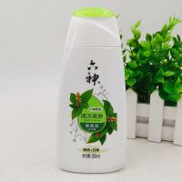 清凉爽肤200ml 无赠品 六神清凉爽肤沐浴露乳1000ml/450ml/200ml清爽型绿茶甘草 送浴球