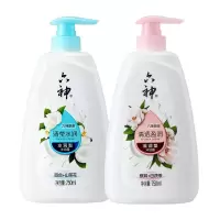 两瓶装(清莹水润+清透盈润) 六神清凉系列沐浴露750ml两瓶装持久留香润肤沐浴乳沐浴液沫浴露
