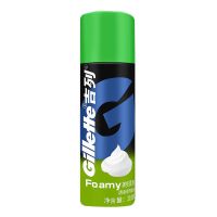 柠檬1瓶装210g 吉列剃须泡沫210g大瓶清新柠檬男士剃须膏刮胡子刮胡膏吉利剃须膏