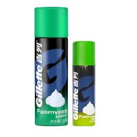 210g薄荷泡沫+柠檬50g泡沫 吉列Gillette手动剃须泡刮胡泡沫刮胡膏吉利210g酷爽薄荷型剃须膏