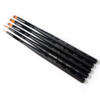 F107-F111 5支套装 5支美甲笔刷工具套装彩绘笔光疗笔拉线笔点钻笔画花笔渐变笔套装