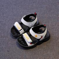 白色蜜蜂 21码内长13.8厘米 男童凉鞋2021新款夏季中小儿童凉鞋防滑软底牛皮宝宝凉鞋沙滩鞋