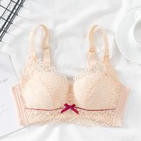 肤色 单件 34/75AB 欣曼怡春夏款蕾丝少女内衣无钢圈收副乳文胸聚拢美背学生胸罩