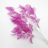 紫色10支 仿真迷雾花 雾凇草 婚庆路引长枝装饰插花 假珊瑚造景道具摆件