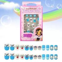 ET1 小朋友指甲贴片假指甲儿童女孩可穿戴无毒公主可爱美甲自粘胶成品