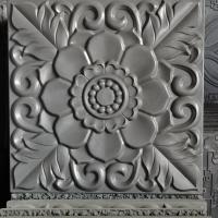 400x400唐莲1越磨越亮 仿古地砖砖雕浮雕镂空窗四合院防滑耐磨抗冻抗压古建地砖唐莲地砖