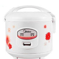 美的(Midea)YJ408J 电饭煲 4L/4升 机械煲简单易控底盘加热合金内胆圆形煲老人电饭锅