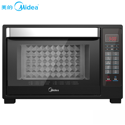 美的(Midea)电烤箱ET1065JG-01SE 极光系列 65L 智能APP操控 一键发酵 嵌入式烤箱家用