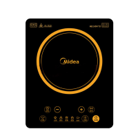 美的(Midea)正品C22-HT2218HM超大火力2200W 智能电磁炉灶商用家用电池炉(带双锅)
