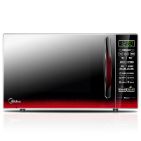 美的(Midea)微波炉EM7KCGW3-NR快捷家用微波炉 微电脑操控 700W火力平板加热 智能蒸煮菜单 20升容量