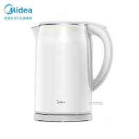 美的(Midea)电水壶电热水壶家用防烫全钢无缝不锈钢大功率快速1.7L容量开水壶智能烧水壶热水壶SH17M301