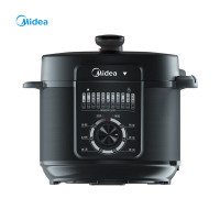 美的(Midea)电压力锅 家用高压锅 6升双胆 大容量高压锅 一键排气 开盖收汁 6升大容量YL60X3-101A
