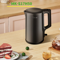 美的(Midea)电水壶316L母婴级内胆一体无缝内胆全钢电热水壶MK-S17H50  1.7L