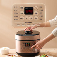 美的(Midea)提鲜系列 MY-YL60X5-201智能电压力锅6L家用多功能不粘双胆高压快煮上蒸下煮 高压锅