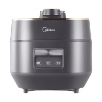 美的(Midea)0涂层电压力锅家用5L大容量多功能烹饪智能预约煮饭煲汤开盖火锅中途加菜高压锅S5178K